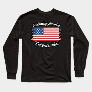 Tricentennial White/Black Long Sleeve T-Shirt